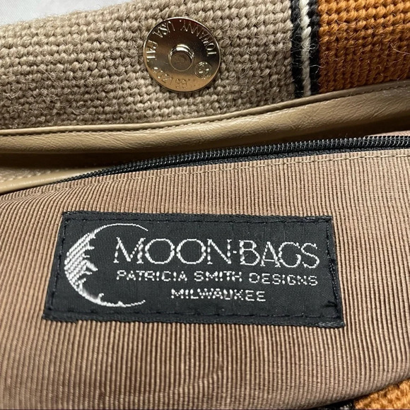PATRICIA SMITH MOON BAG Vintage 1980 Aztec Bag - Picture 3 of 14